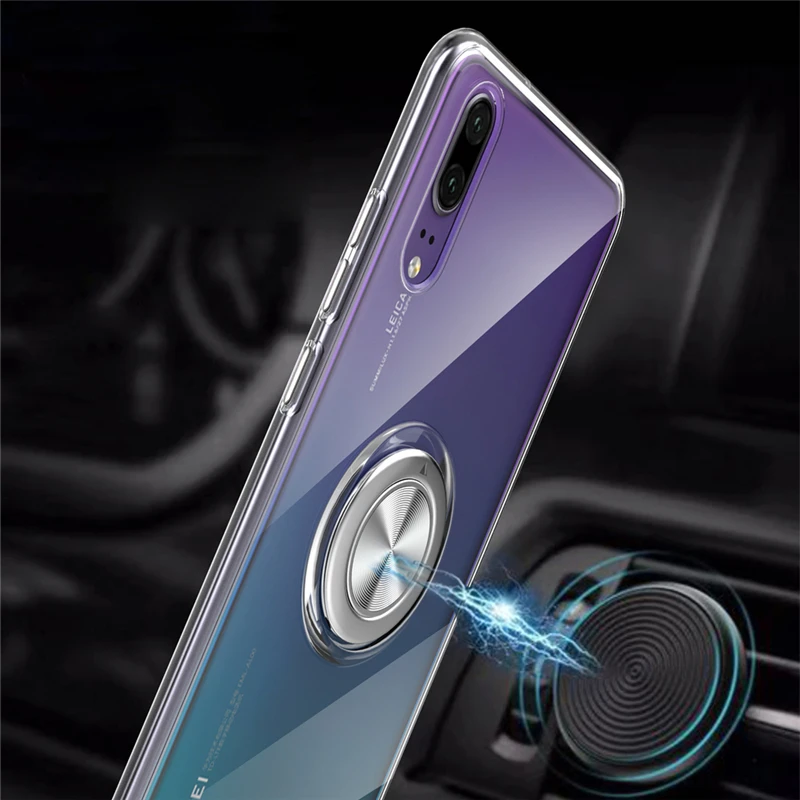 Противоударный прозрачный силиконовый армированный чехол для Huawei P20 Pro P30 Lite Mate 20