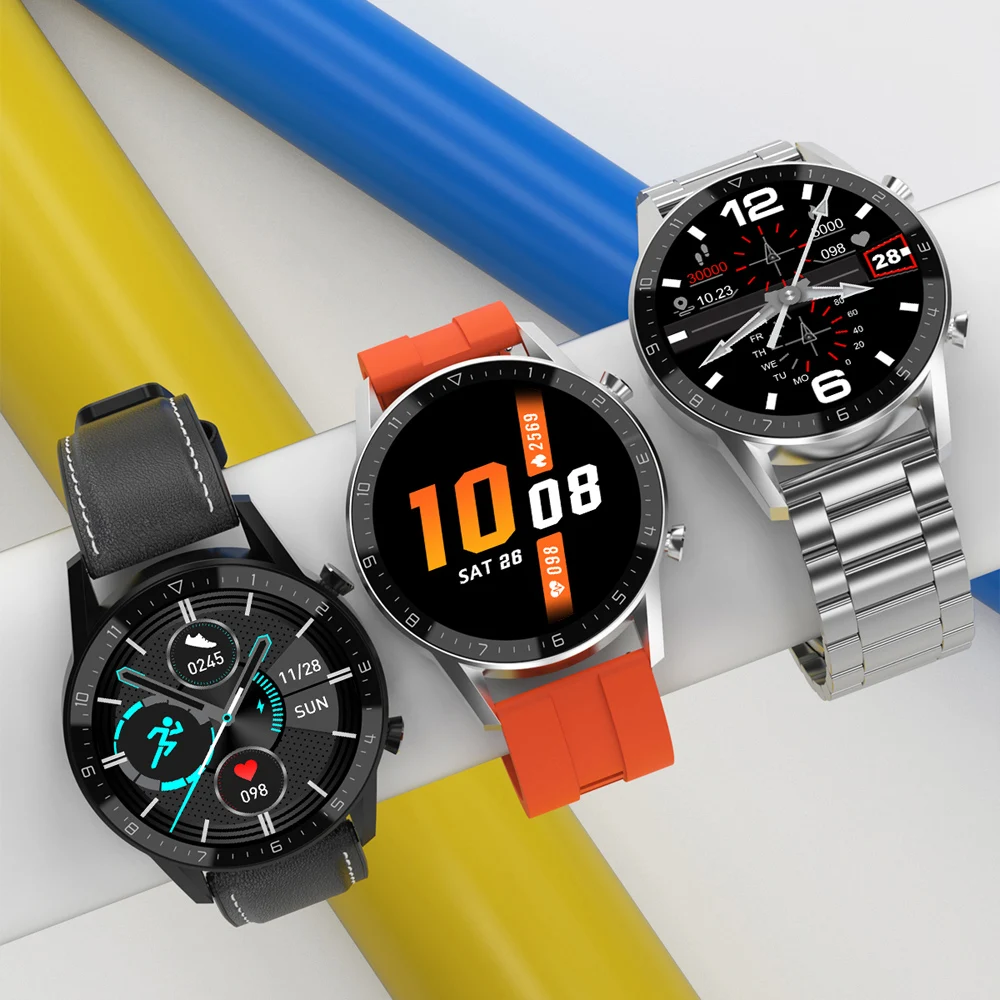 

2020 Top Brand Smart Watch Waterproof IP68 1.28 Full Round HD Screen ECG Detection Changeable Smartwatch Reloj Smart Bracelet