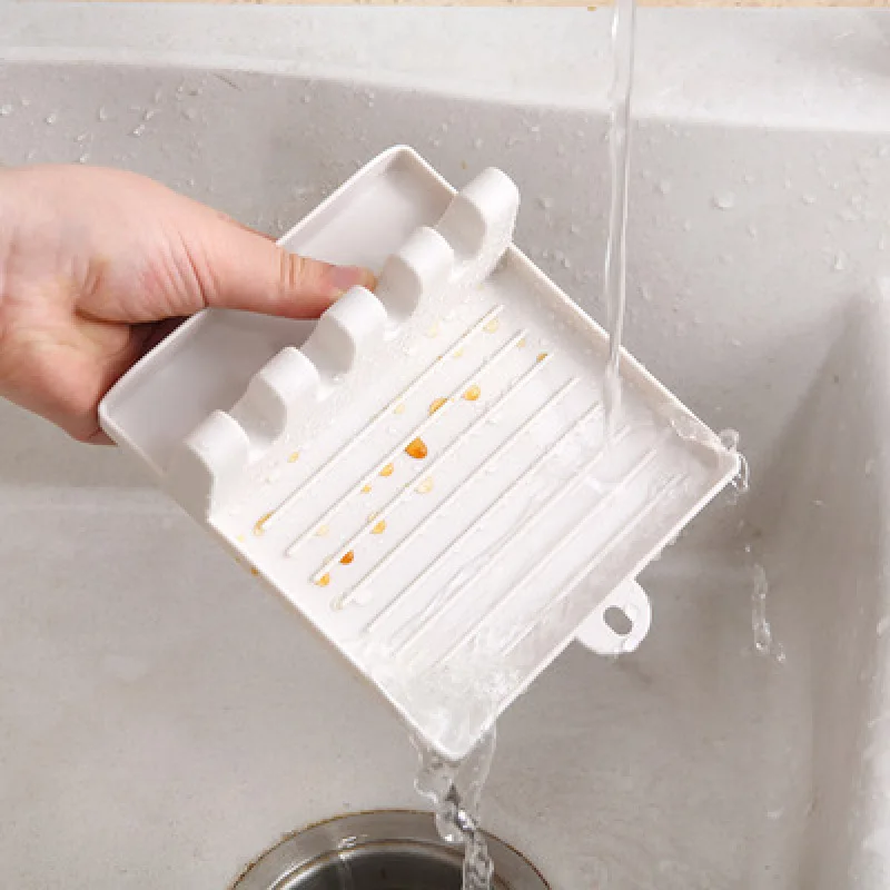 Kitchen Spatula Rack Tableware Holder Cooking Storage Tray Gadgets Plastic Supplies Pad Anti Drip Home Helper Table Cleaning Set | Дом и сад