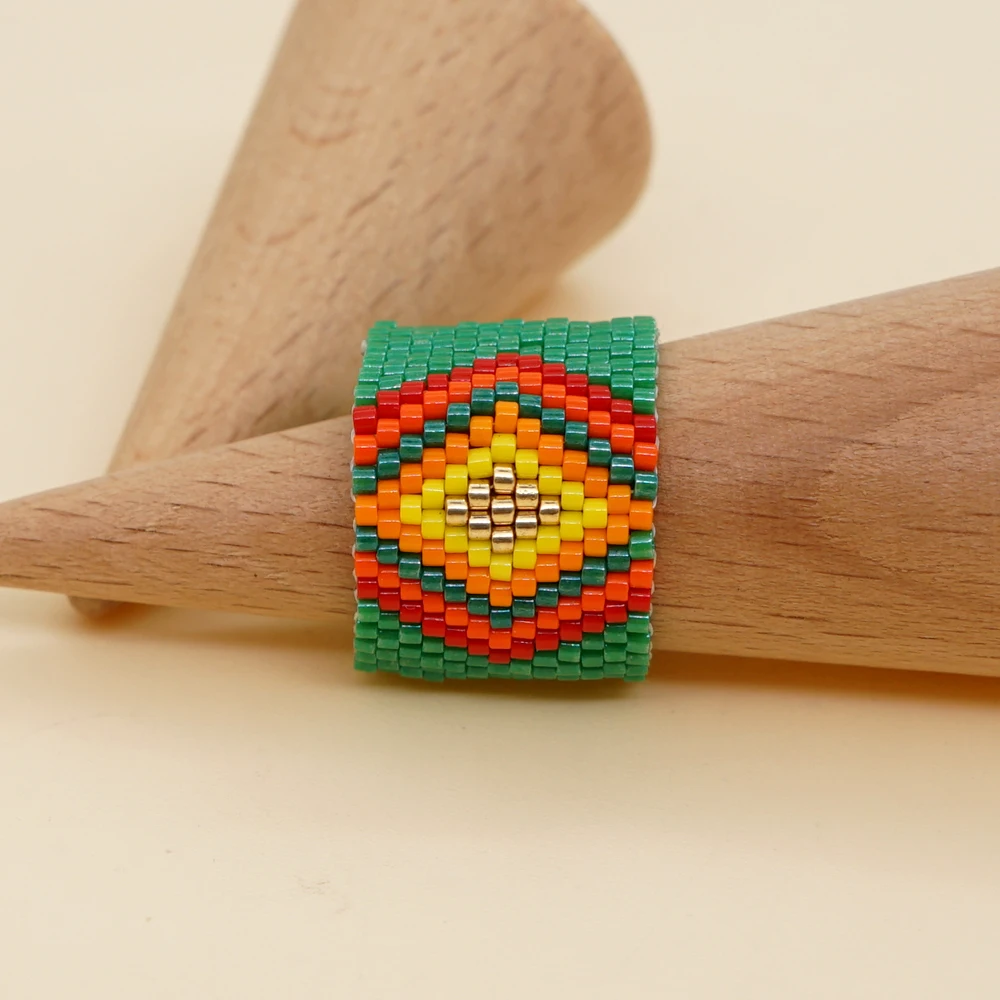 Go2Boho Miyuki бусы ручной работы Anillos Mujer женское кольцо трендовые кольца ювелирные