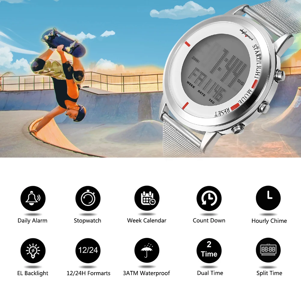 Часы мужские электронные с цифровым дисплеем Ретро стиль|Мужские часы| |