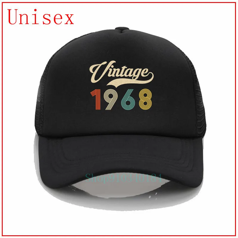 

Newest Style Retro Vintage 1968 Born in 1968 Hats Baseball Caps Hip Hop Cap Snapback Hats for Men Women High Quality fitted hat