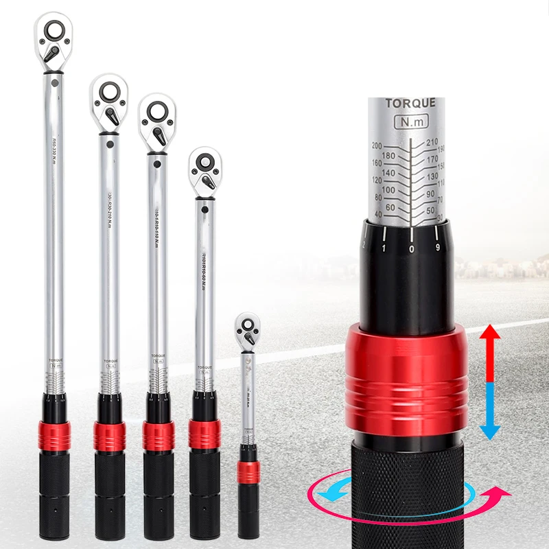 Высокоточный динамометрический ключ с 72 зубцами регулируемый двухсторонний