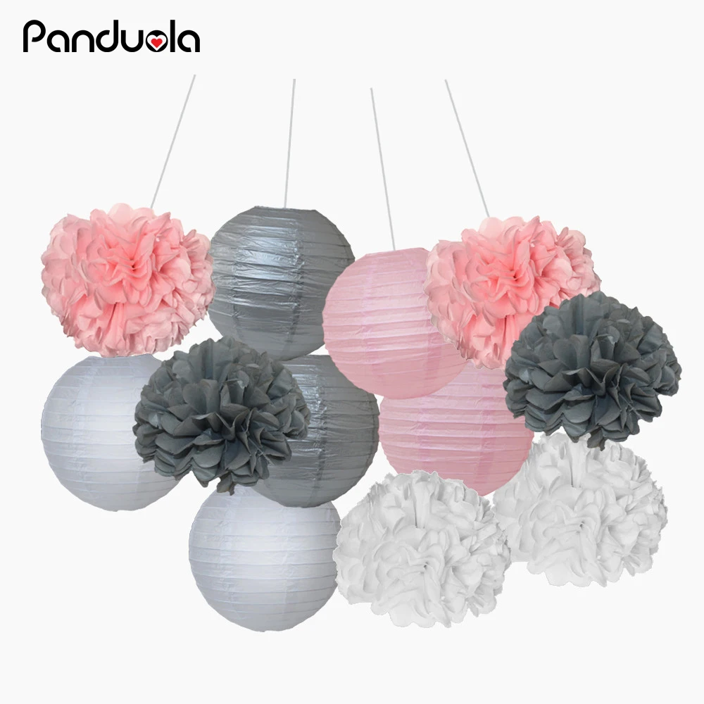 Домашний декор 5 шт. помпоны для папиросной бумаги Цветочные шары украшения