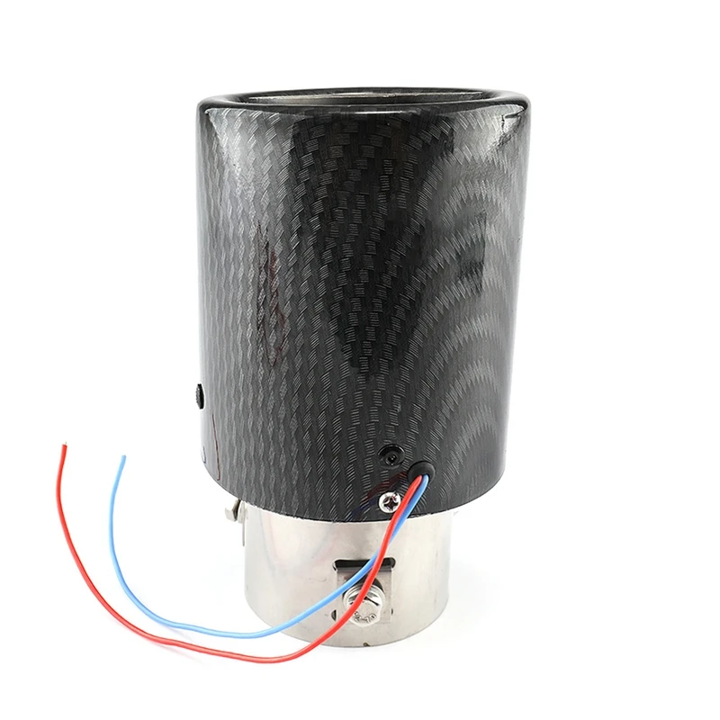 Универсальный Автомобильный светодиодный глушитель наконечник трубы красный