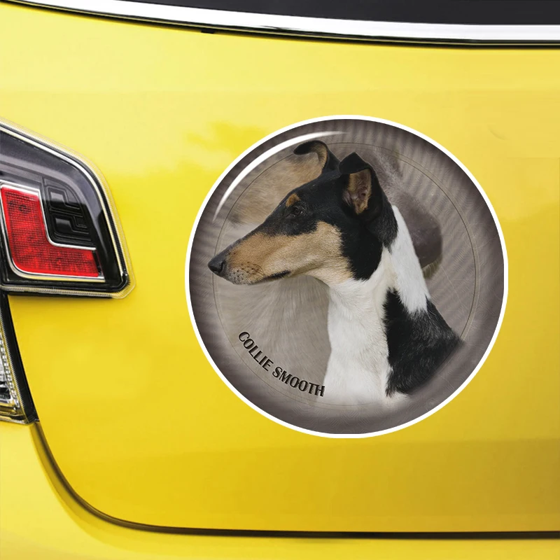 

Collie Smooth V2 Self-adhesive Decal Car Sticker Waterproof Auto Decors on Bumper Rear Window Laptop #S60986