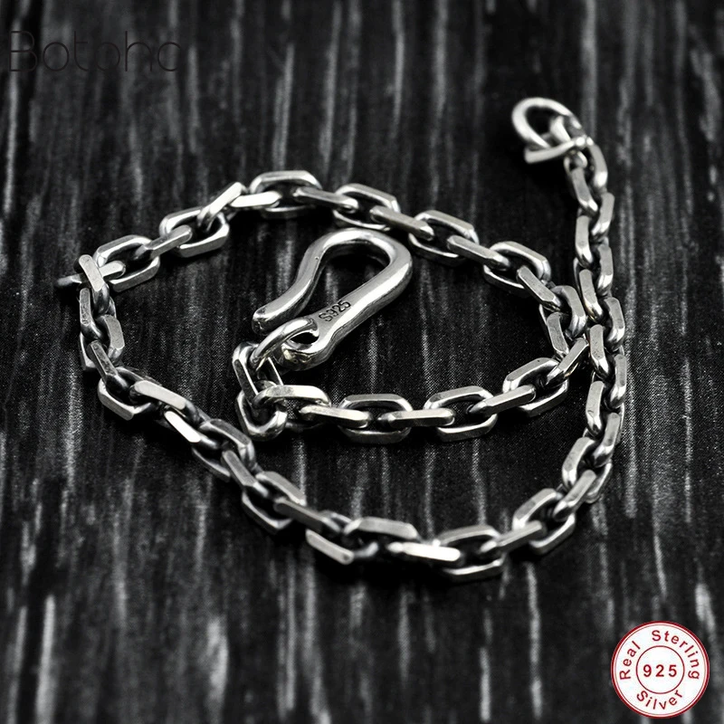 Мужские и женские браслеты из серебра 925 пробы с подвесками|Гибкие жесткие