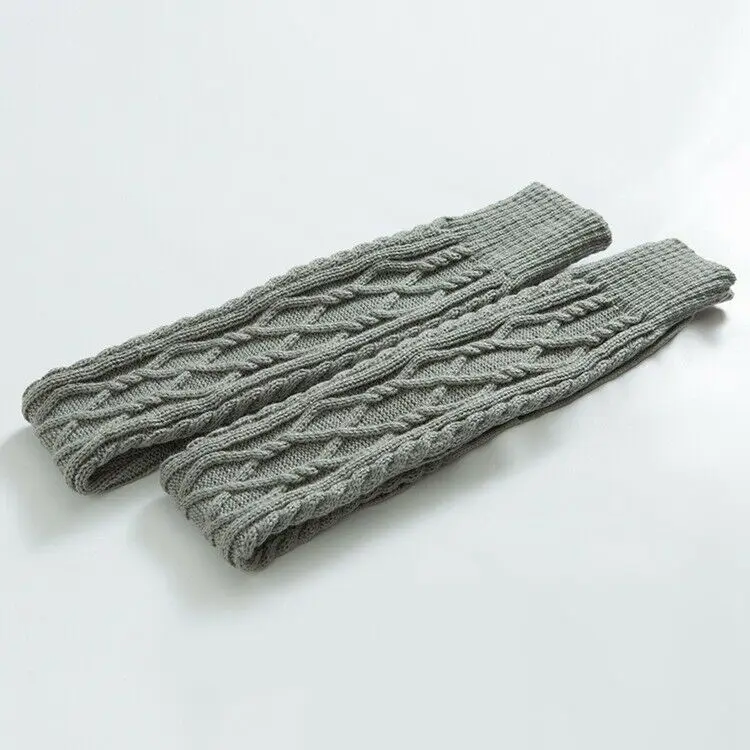 

Hot Fashion Leg Warmers Women Warm Knee High Winter Knit Solid Crochet Leg Warmer Socks Warm Boot Cuffs Beenwarmers Long Socks