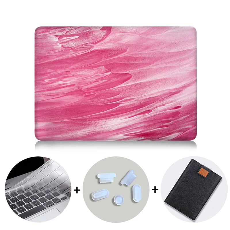 MB03 MTT Акварельная сумка для ноутбука, чехол для Macbook Air Pro retina 11 12 13 15 дюймов с сенсорной панелью, чехол для ноутбука+ чехол для клавиатуры - Цвет: MB03