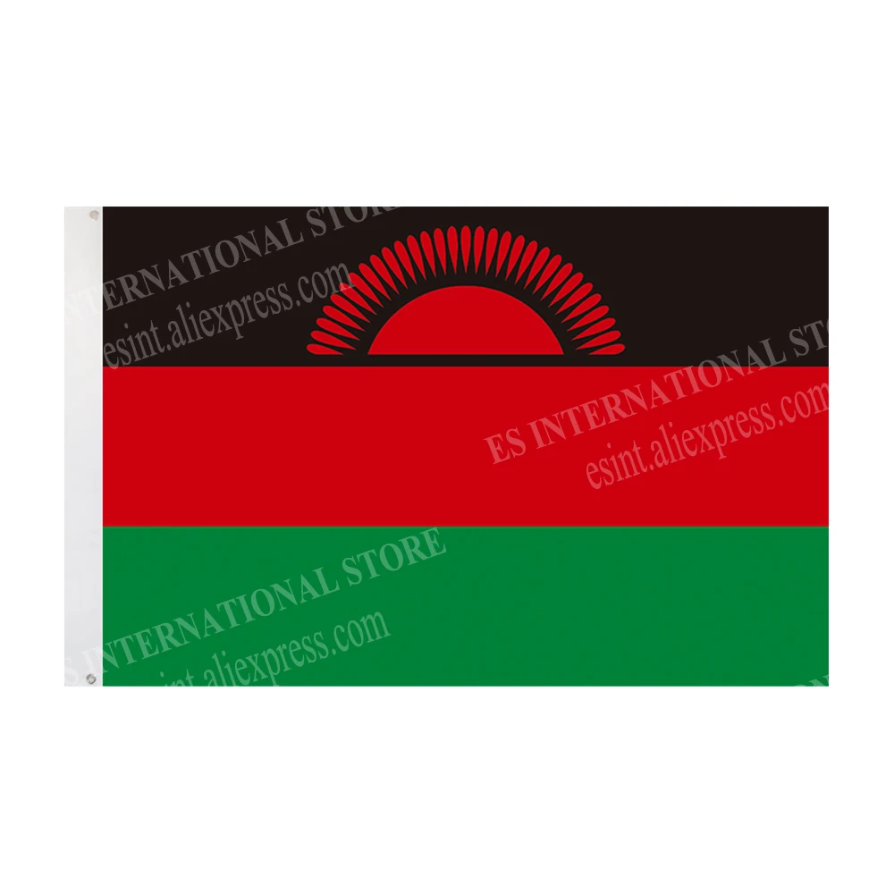Флаг Малави Национальный полиэфирный баннер летающий 90*150 см 3*5 футов флаг по