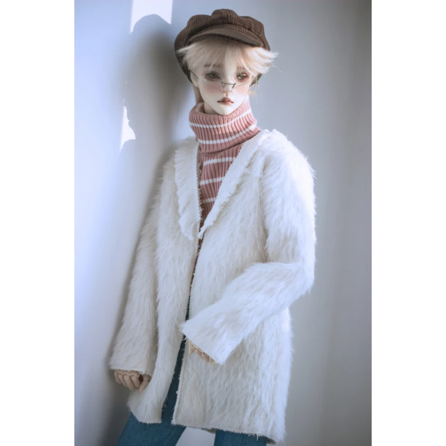 BJD белое пальто Верхняя одежда для мужчин 1/4 1/3 SD17 70 см Uncle 17 &quot24&quot Tall MSD DK DZ AOD DD