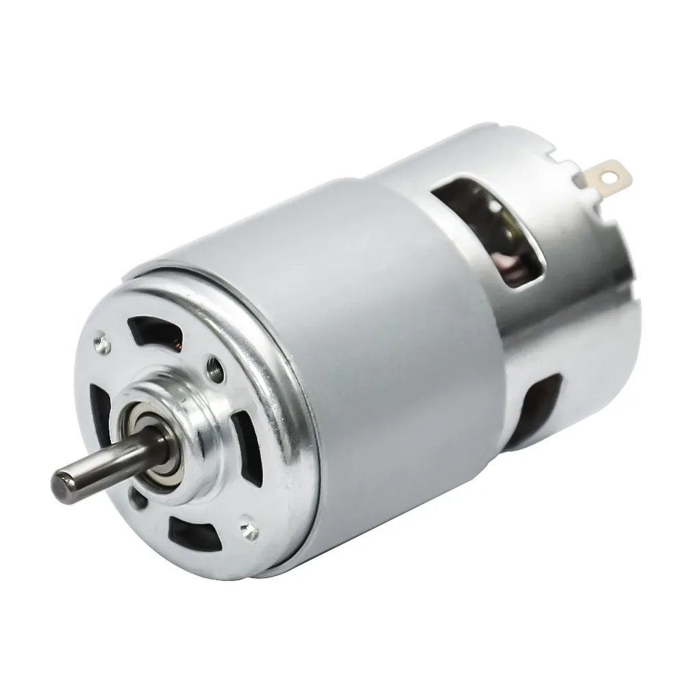 775 Motor Brush Motor Micro Carbon-brush Motor DC Micro High Torque Motor  12V 24V DC 5500/10000/12000rpm Large Torque Low Noise