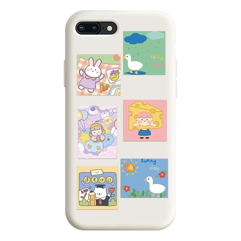 50 шт. милый кролик медведь ежедневные кавайные декоративные наклейки