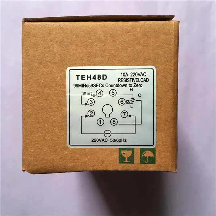 Фото Новый таймер-реле Original New South / Setstar TEH-48D TCH-48D для газовых и электрических духовок, с функцией сигнализации, TEH48D TCH48 99M59S tsz48 220V 10A №3