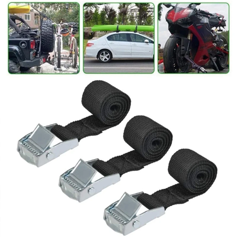 

10Pcs Wearproof Fastening Strap Cord with Fixed Buckle Motorbike Cargo Tied Rope Reusable Fastening Cable