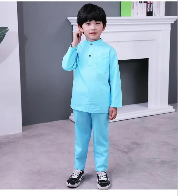 

2021 Wholesale Designer Boys children Muslim New Style kids Islamic Clothing
