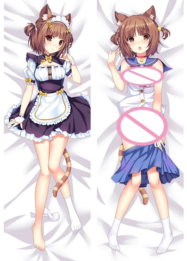 

Наволочка для обнимающей подушки NEKOPARA Dakimakura, наволочка для подушки Otaku для спальни, постельное белье, наволочка для подушки в стиле азуки, ан...