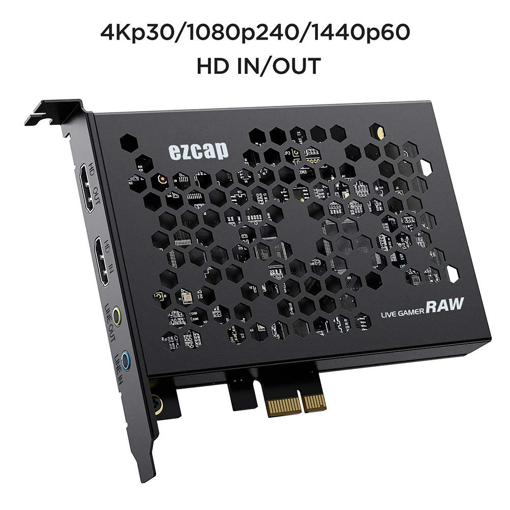 

4K HD PCIE Плата видеозахвата с петлей 1080p 60fps 120fps capturadora устройство для захвата видео для ПК прямой трансляции