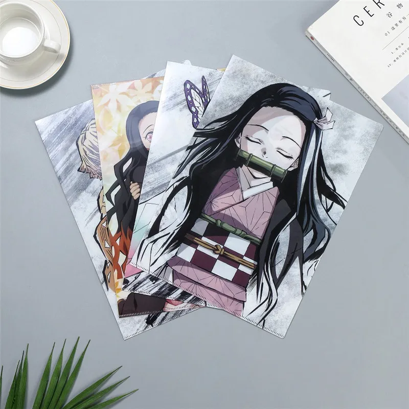 Аниме Демон Истребительница Kimetsu NoYaiba папка для документов камадо Tanjirou Nezuko