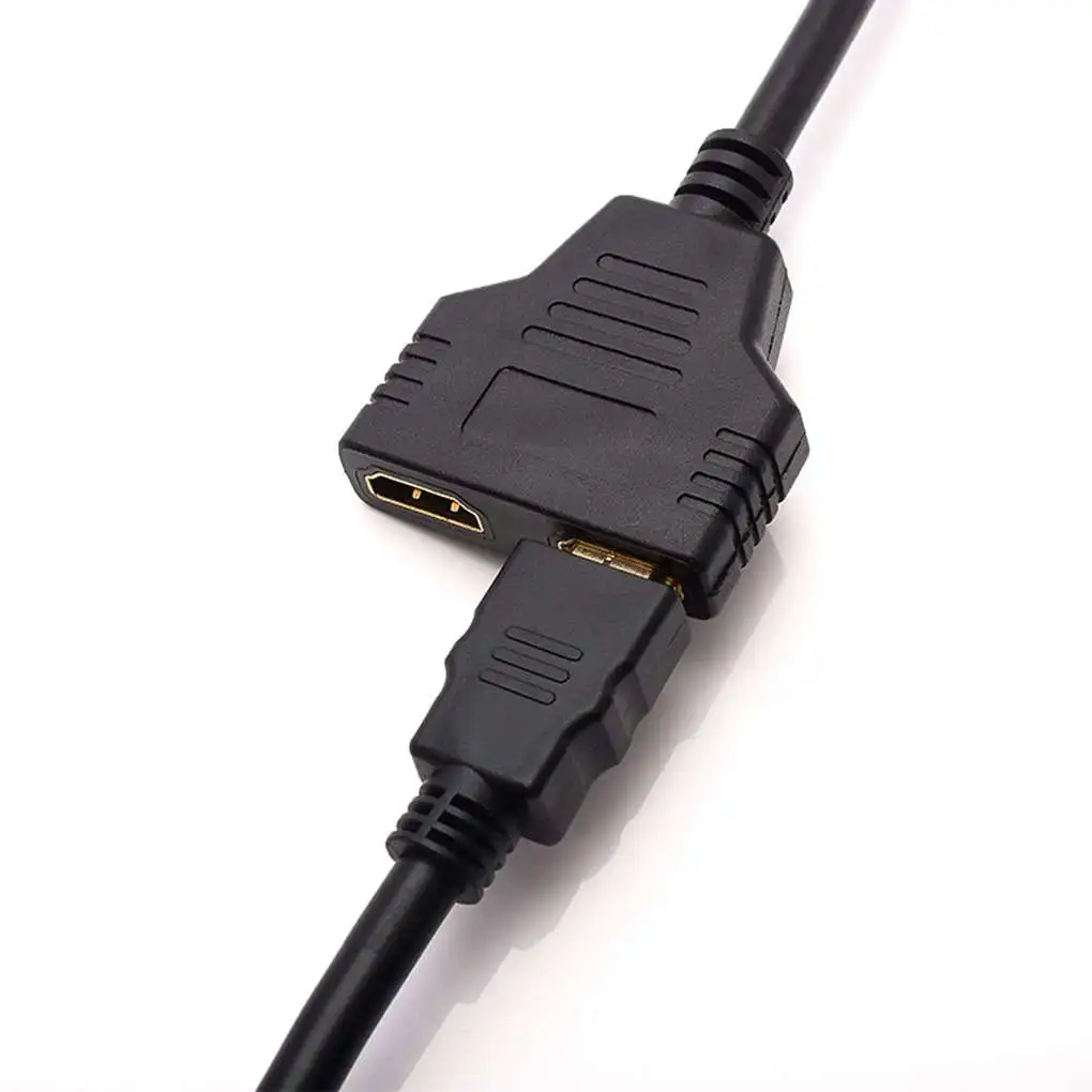 Кабель-разветвитель HDMI 30 см HD 1 штекер-Двойной 2 гнездовой разветвитель конвертер