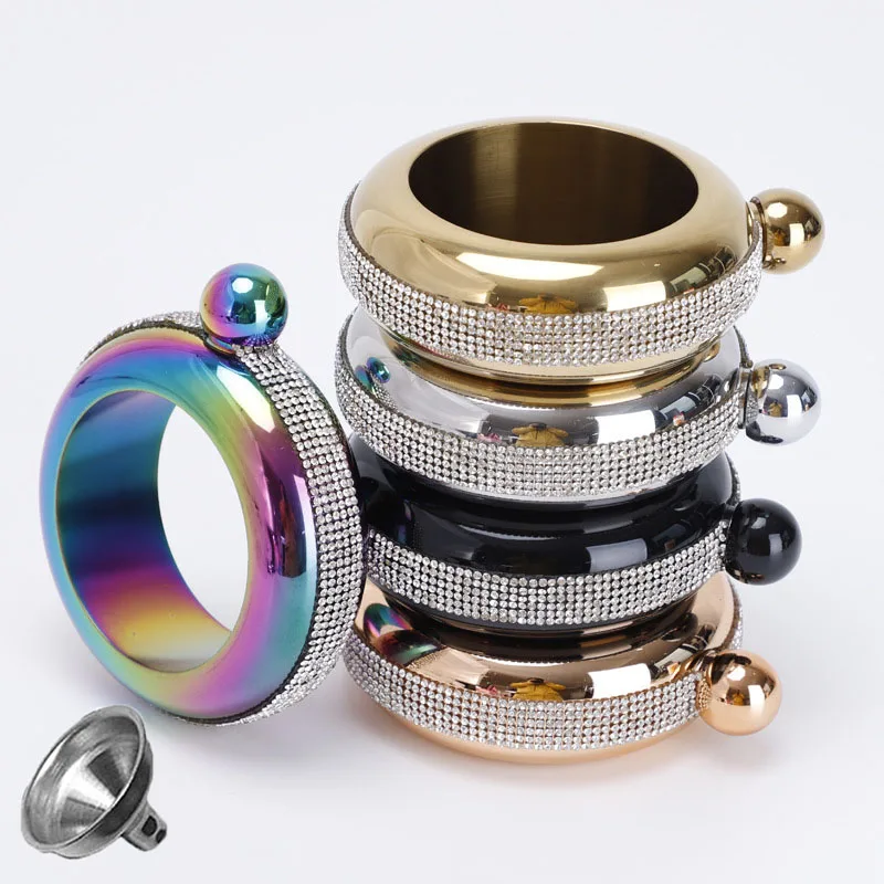 Креативная плоская фляжка браслет для женщин и девушек набор вечеринки со