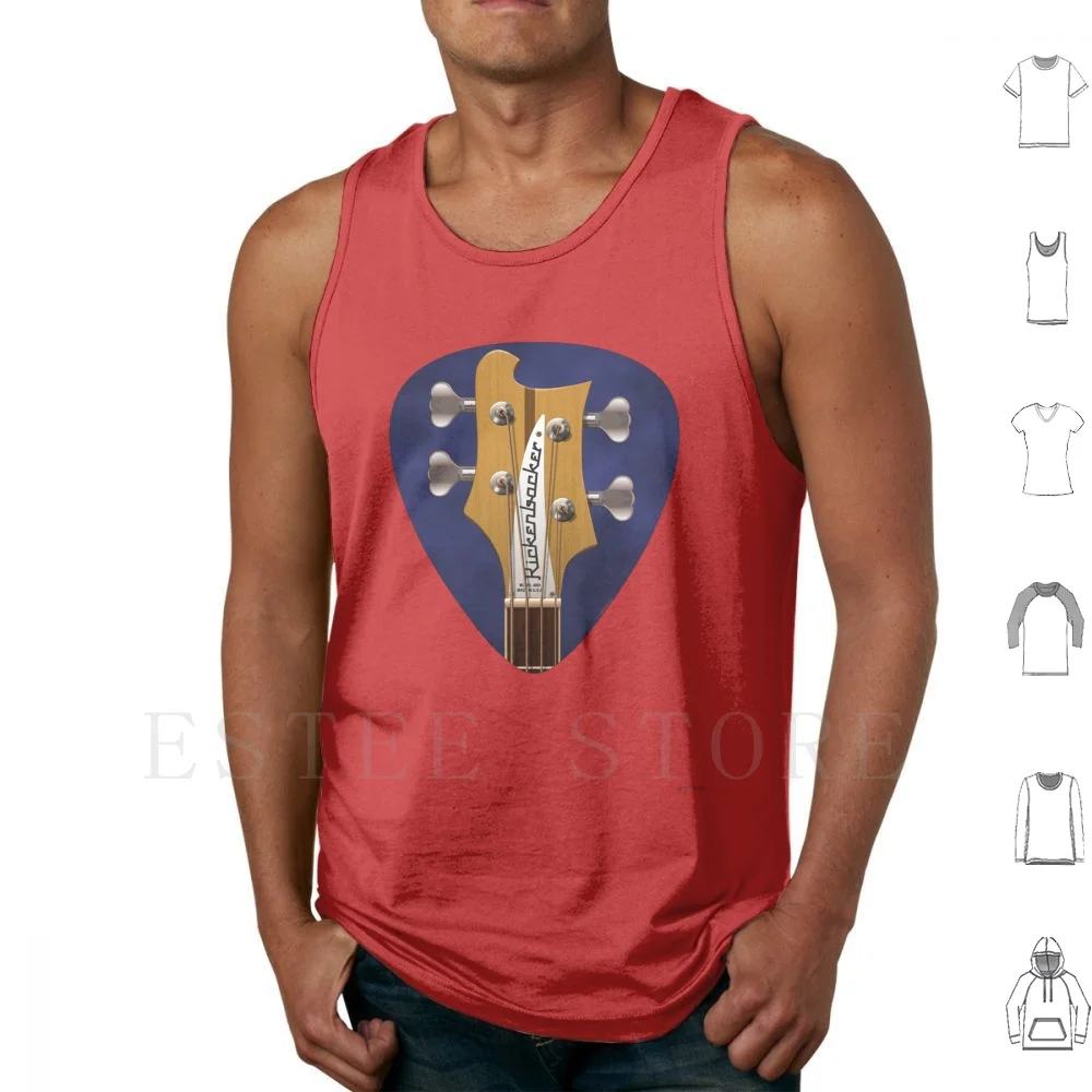 

Guitar Headstock Pick Art-Bass Tank Tops Vest Guitar Headstock Tuning String Music Neck Country Indie Alternative