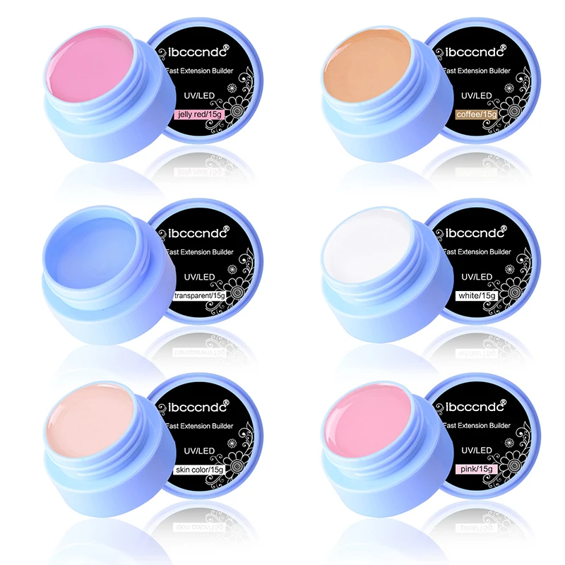 Ibcccndc 15 мл Гель лак для ногтей удлиняющий клей направляющая наклейка дизайна УФ