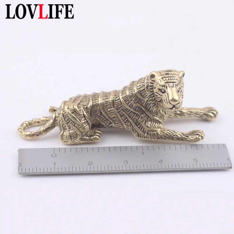 Медный брелок подвеска со знаками Зодиака тигром подвесные безделушки латунный