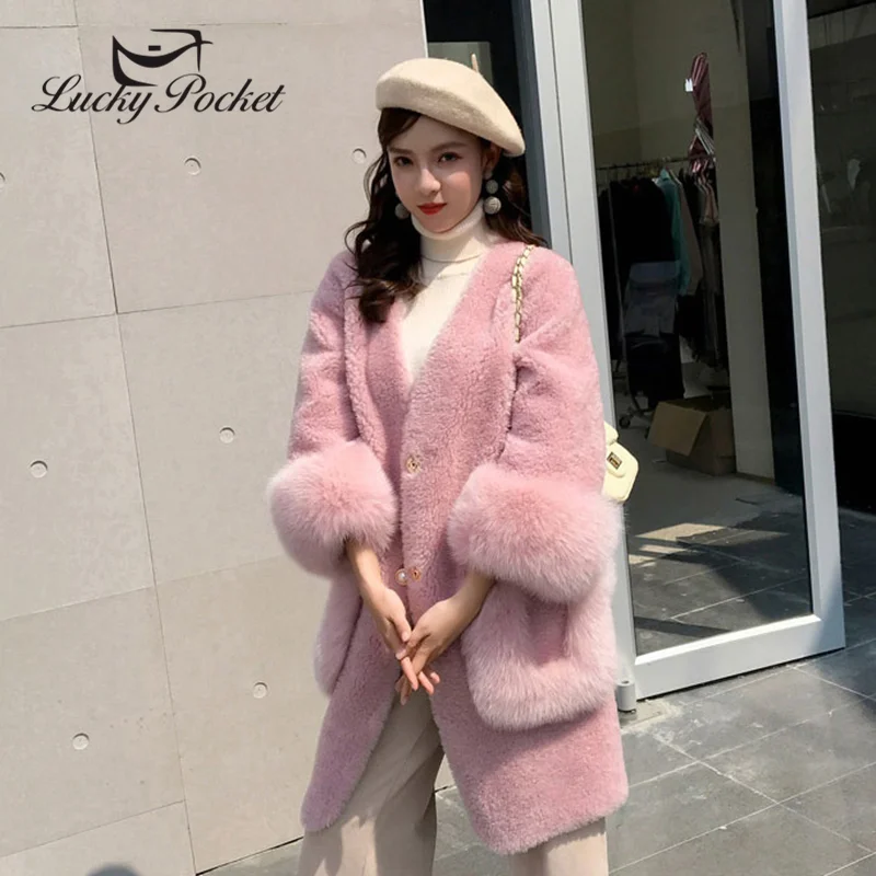 Женская зимняя обувь Новые ботинки на среднем широком Длина темперамент пальто с