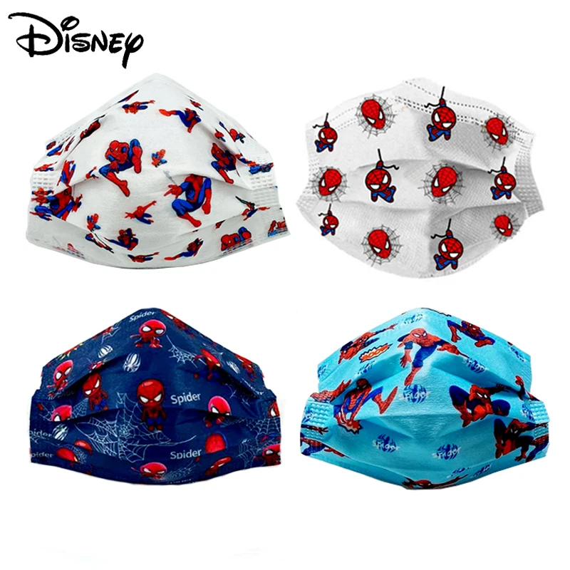 

Disney Disposable Children Protective Mask Popular Avengers Cartoon Spider Man Pattern Kid Face Mouth Mask Masque Enfant Jetable