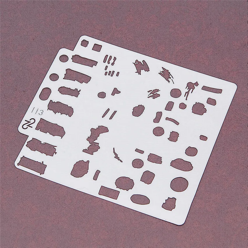 Абстрактные трафареты 13x14 см для вырезок спрей Пластиковая форма щит сделай сам