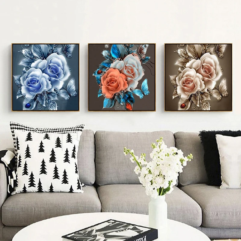 Элегантный цветок розы 5D алмазная картина Dreamy Flora частичная Смола DIY Алмазная