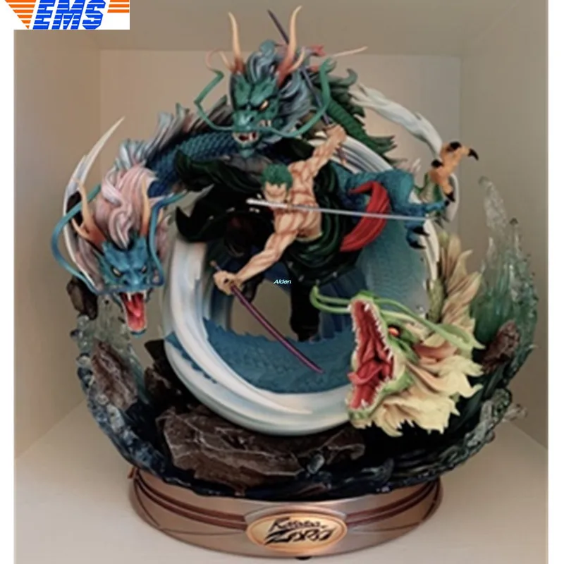 20 &quotЦельная статуя соломенная шляпа Пираты обхват груди Swordman Roronoa Зоро полная