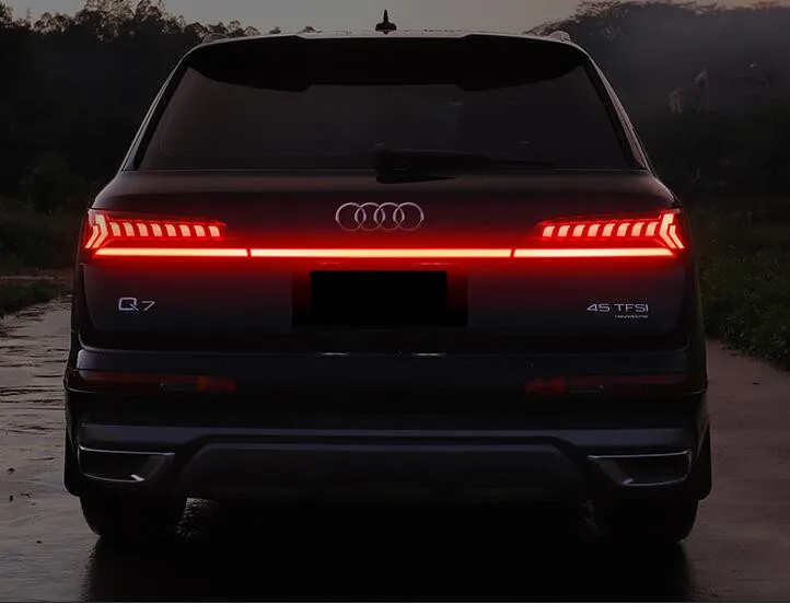 Светодиодный ная фара с хвостом багажника для Audi Q7 2020 2021 2022 задняя Проходная