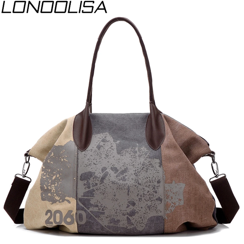 Женская Холщовая Сумка через плечо с граффити в стиле ретро|Сумки ручками| |