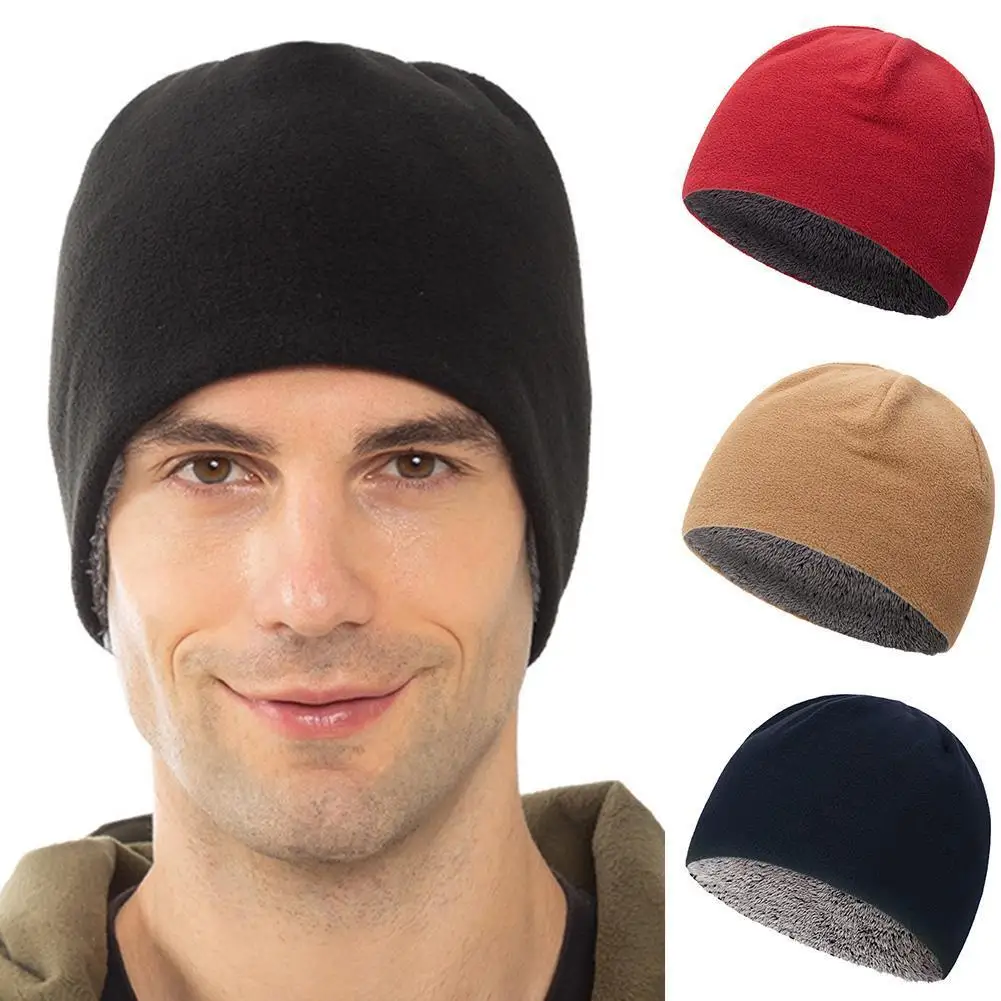 

Autumn And Winter Hats Plus Velvet Thick Warm Hooded Fleece Hat Ski Hat Inner Hat Winter Hat