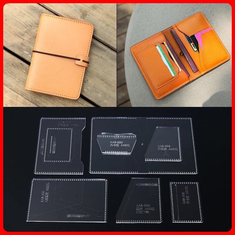 1 комплект зажим для паспорта Длинный кошелек сумочка акриловый узор шаблон