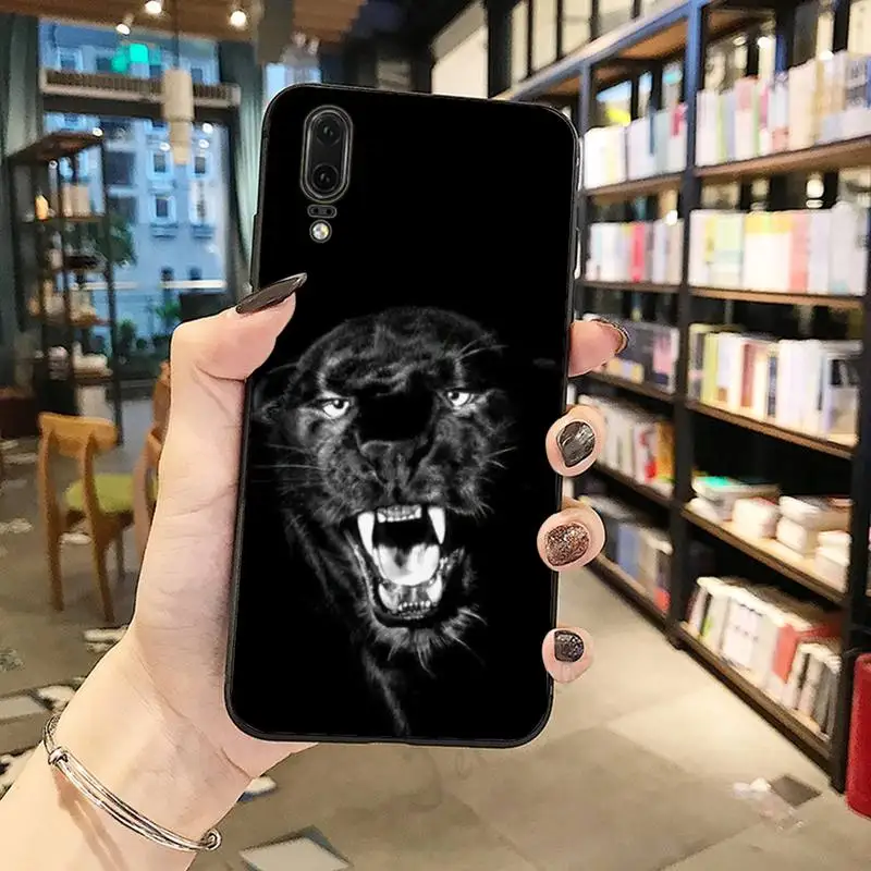 

Black leopard prairie animal high quality Phone Case funda For Huawei honor Mate P 10 20 30 40 Pro 10i 9 10 20 8 x Lite