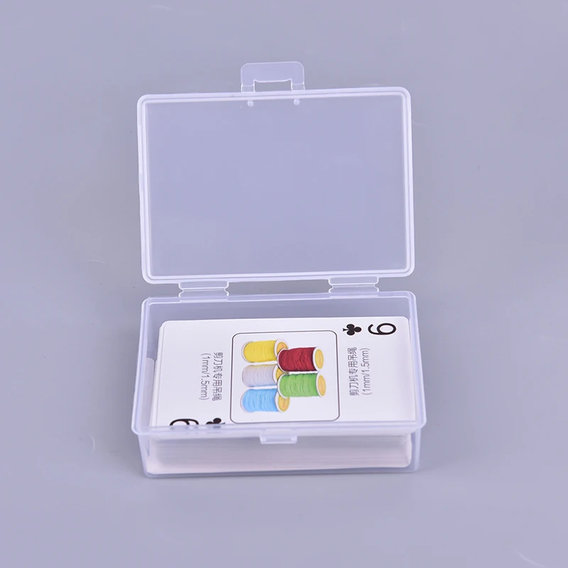 2pcs Transparent Plastic Boxes Storage Case Packing Poker Game Card Box For Pokers Set Playing Cards Container |