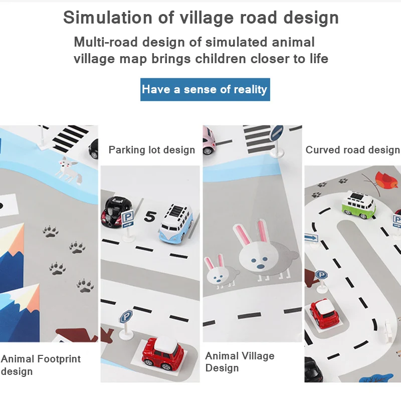

Large City Traffic Car Park Mat Play Kids Rug Developing Baby Crawling Mat Play Game Mat Toys Children Mat Playmat Puzzles