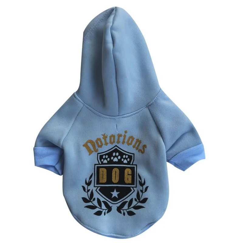

Badge Pattern Puppy Dog Hoodie Coat Spring/Autumn Cat Small Dogs Jacket Sweater Jumpsuit Pet Teddy Chihuahua Casual Sweatshirt
