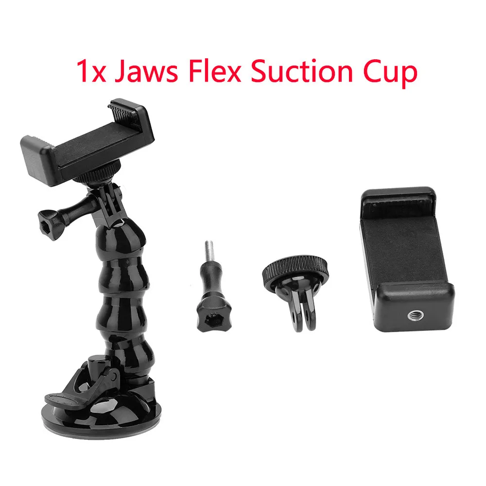TELESIN Jaws Flex присоска Автомобильный держатель для окна с гибким удлинителем для GoPro Xiao Yi 4K для DJI Osmo Action - Цвет: 3