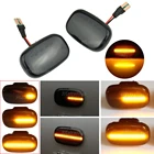 Динамическая светодиодная боковая габаритная светильник, лампа указателя поворота для Toyota Corolla E10E11E12 ZE120 Hilux Surf N21 Yaris Verso Celica, 2 шт.