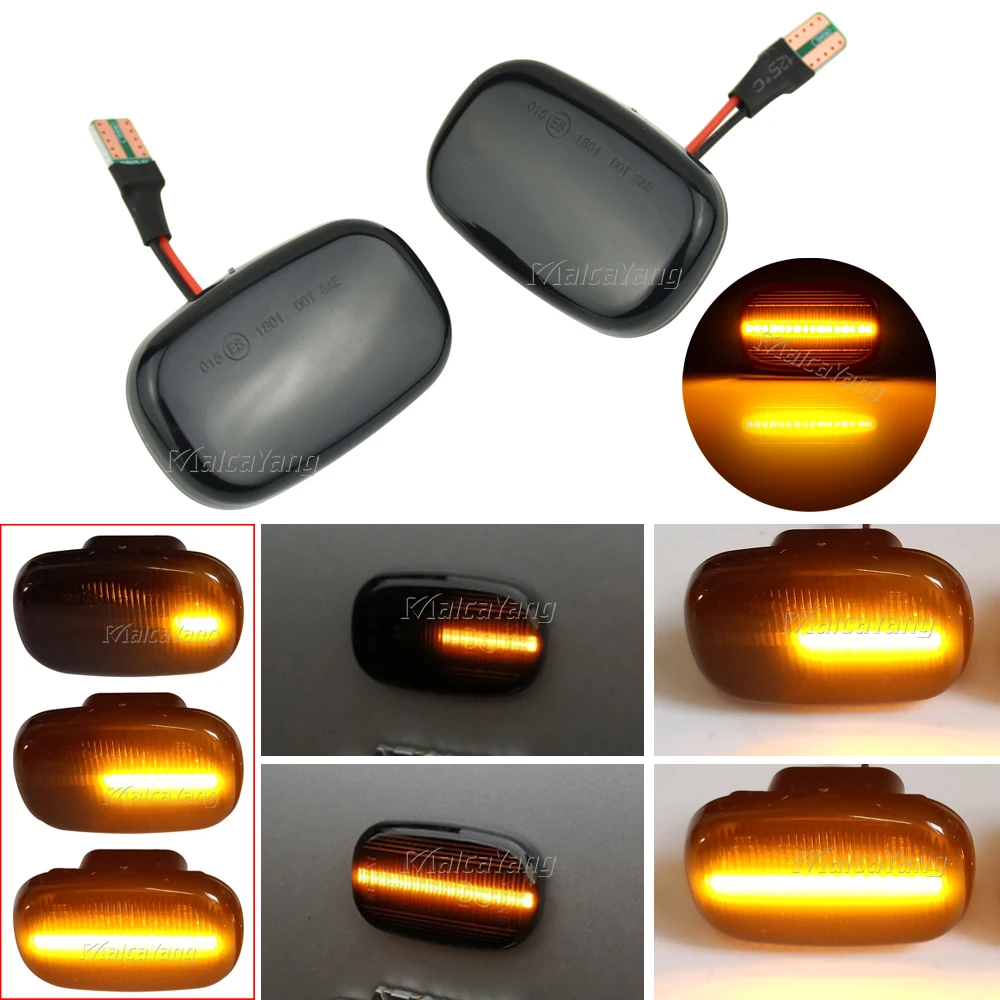 2 шт. динамические светодиодные боковые Габаритные панели указатели поворота для