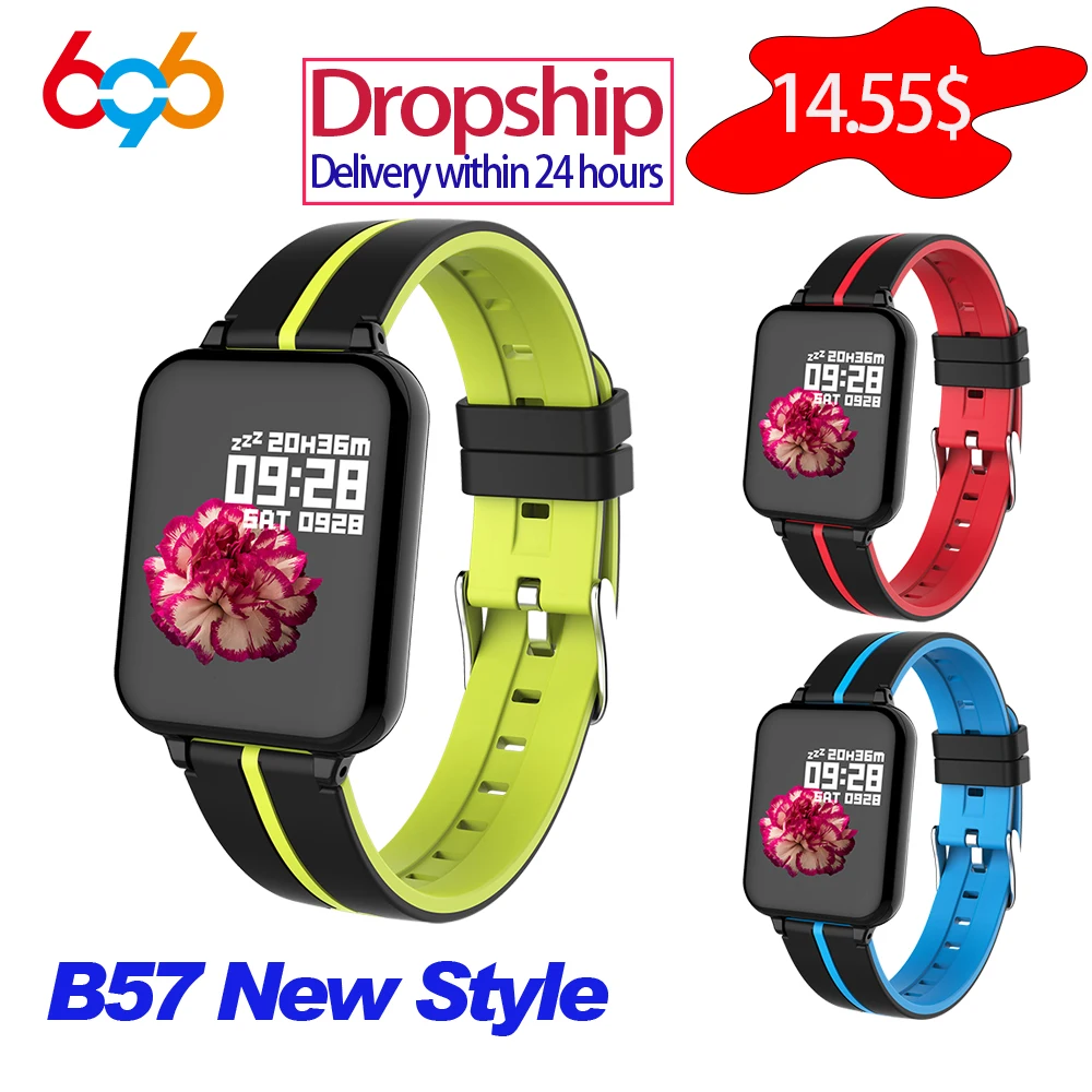 696 новинка B57 Смарт часы браслет кровяное давление фитнес трекер пульсометр