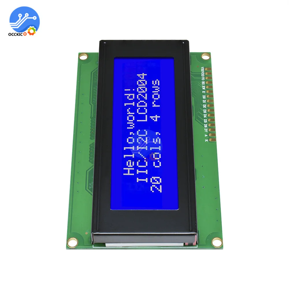 2004 ЖК-дисплей Экран модуль Синий Подсветка 5V HD44780 ЖК-дисплей плата контроллера межсоединений интегральных схем/I2C ЖК-дисплей Экран дисплея монитора для Arduino