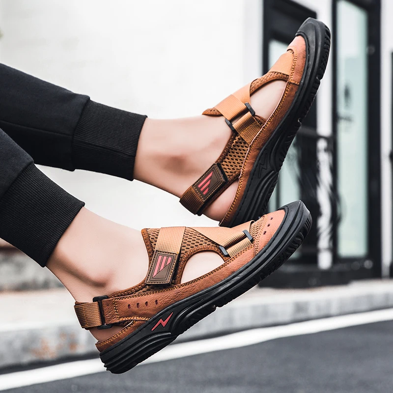 

Mens Summer Sandles Safety Sandals Summer Men Sandalias Playa Hombre Slide Women Sandalle Homme Deportivas Sandale Ete
