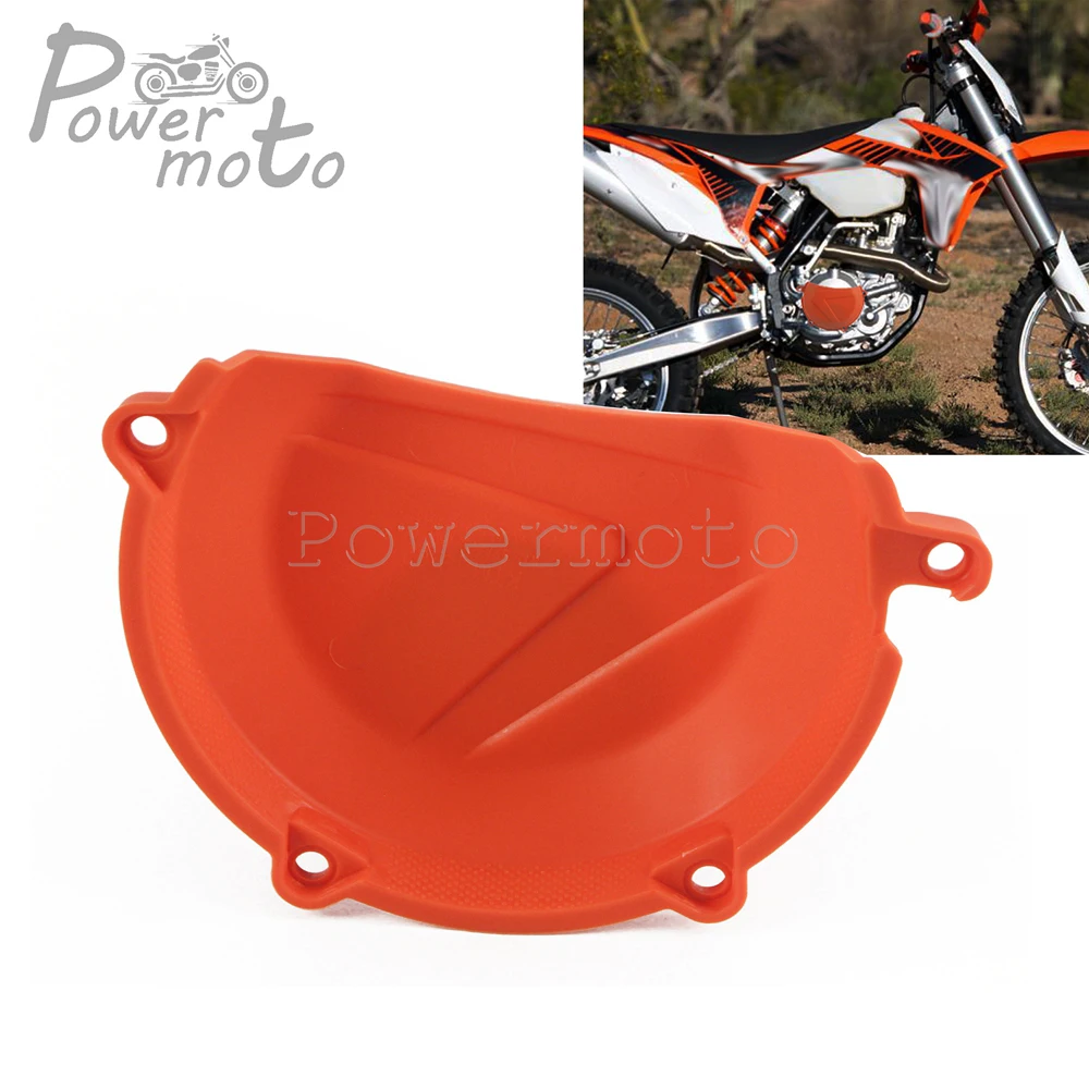 

ABS Plastic Motocross Orange Clutch Cover Guard Protector Case For SXF XCF 450 2013-2015 EXC XCW 450/500 2012-2016 MX Enduro