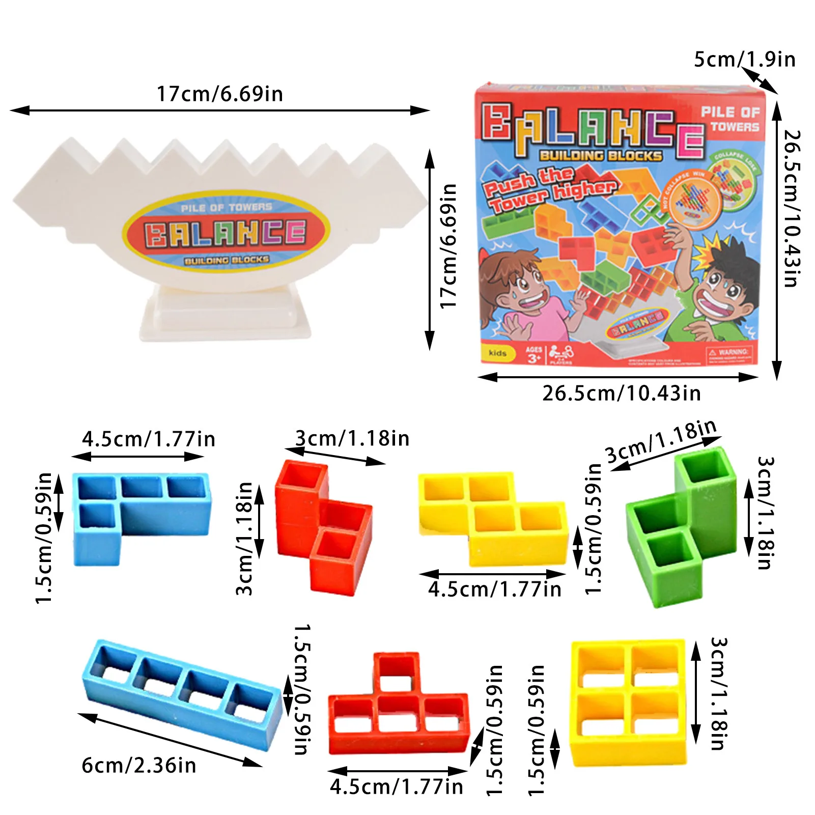 

Russian Building Blocks Balancing Stacking Toys For Kids Adults