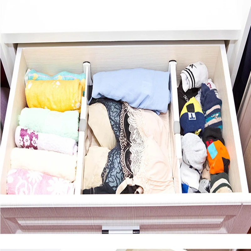 Регулируемые разделители для ящиков выдвижные органайзеры выдвижных с краями